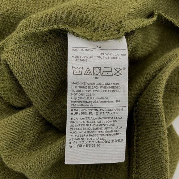 Banana Republic Waimea Olive Above-Knee Button-Front Sleeveless Knit Dress M NWT - Picture 9 of 9